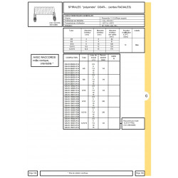 Tube spirale PA 12,5/15 + Rac. - longueur de travail : 10 M