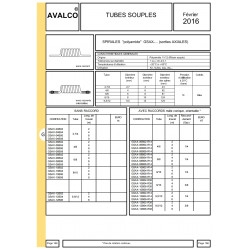 Tube spirale PA 4/6 + Rac. - longueur de travail : 2 M