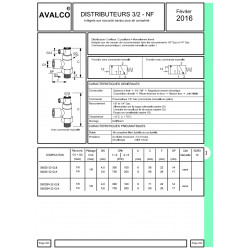 Distributeur pneu. 3/2 NF G1/4